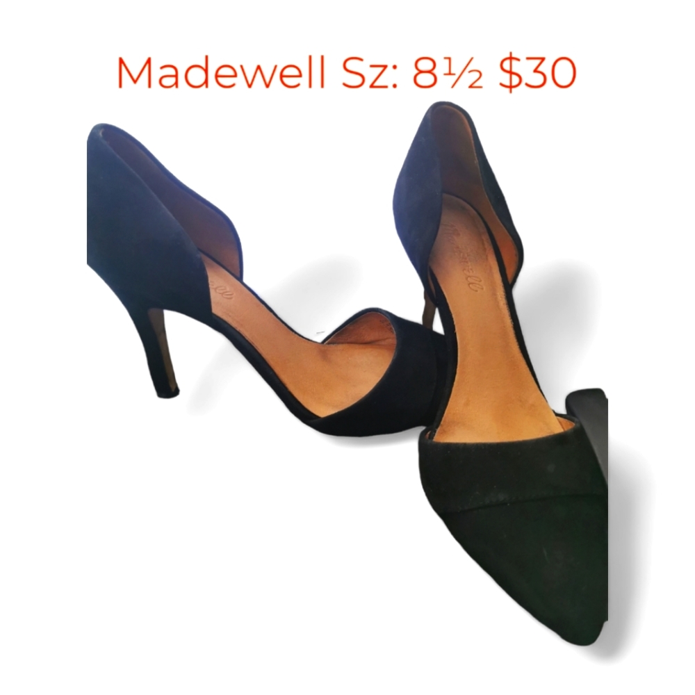 Madewell Suede Heels Sz 8.5
